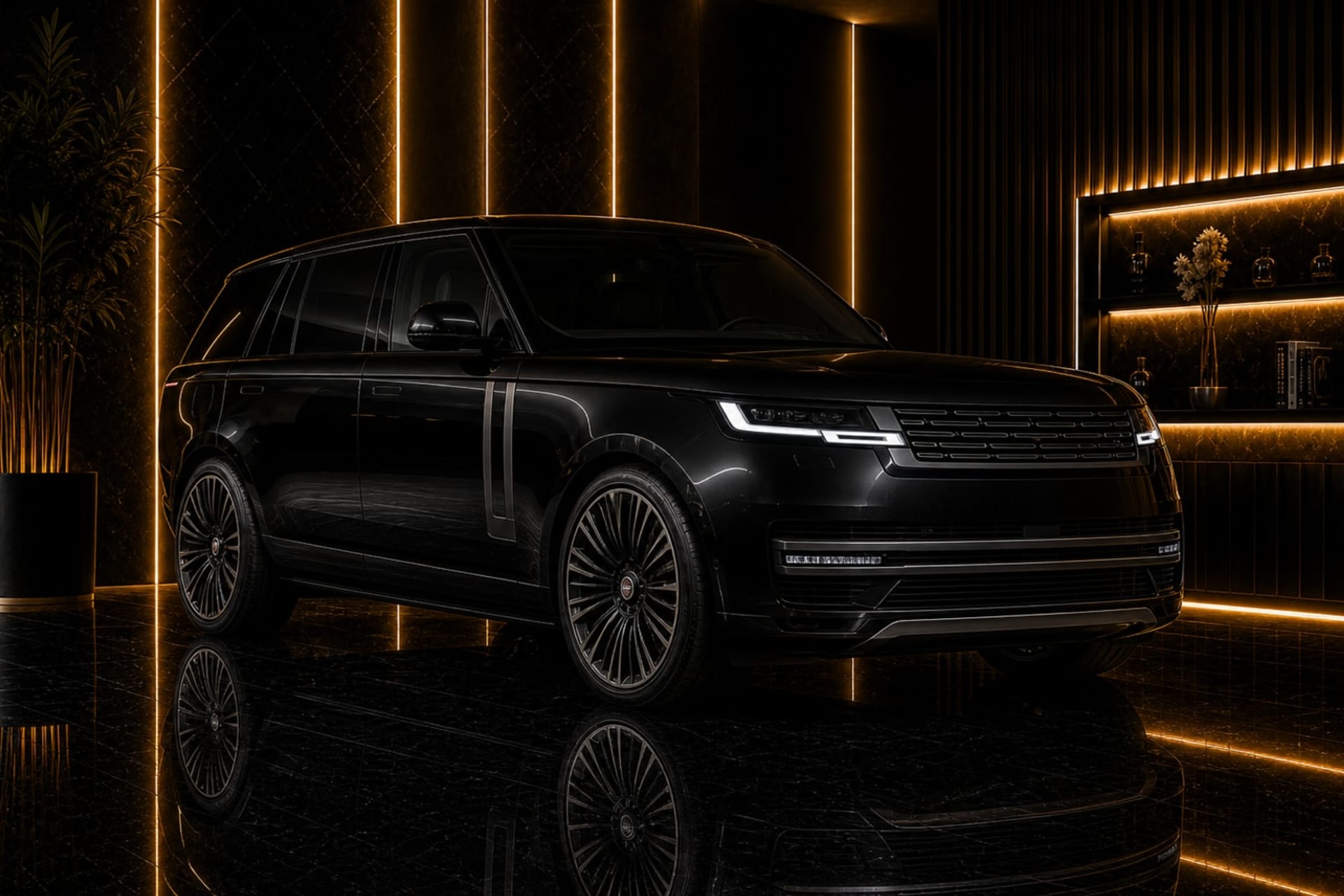 Actual Range Rover SVAutobiography rental car in Dubai with DreamRides luxury car rental UAE