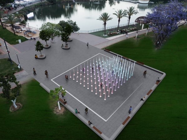 הדמיות פארקים, טיילות וגנים