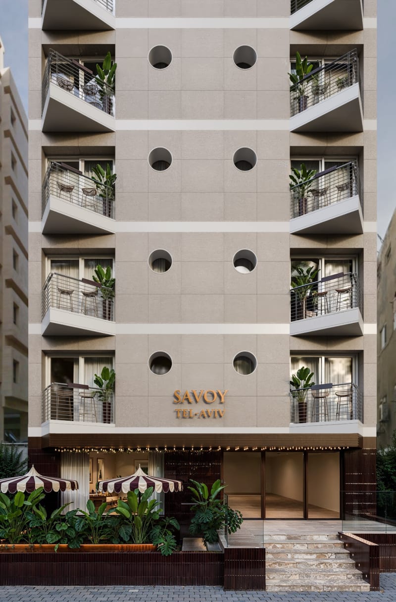 Savoy Hotel - Building Facade Rendering