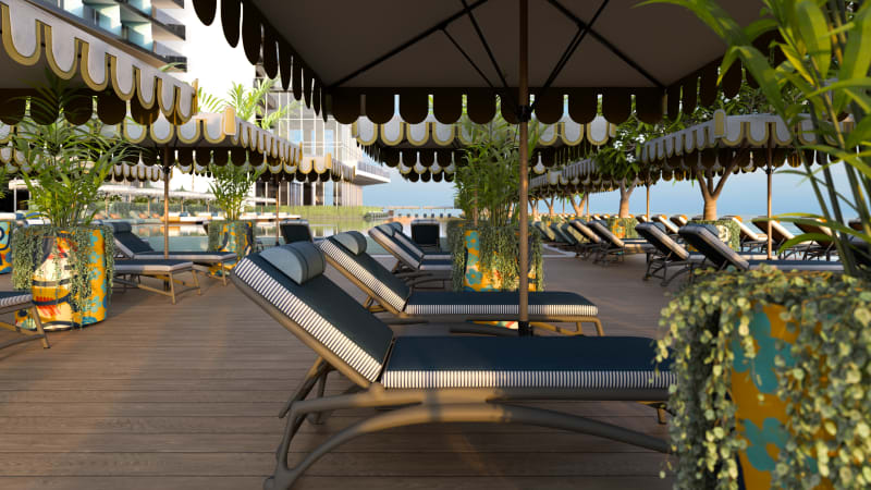 Pool at Sun Hotel, Bat Yam - 11