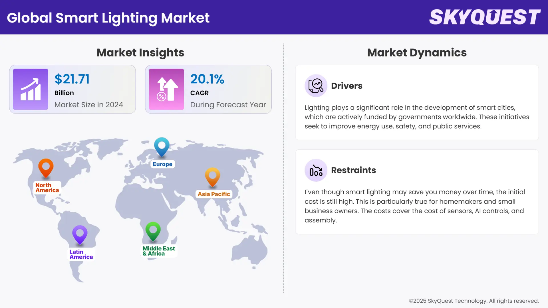 Smart Lighting Market Infographics