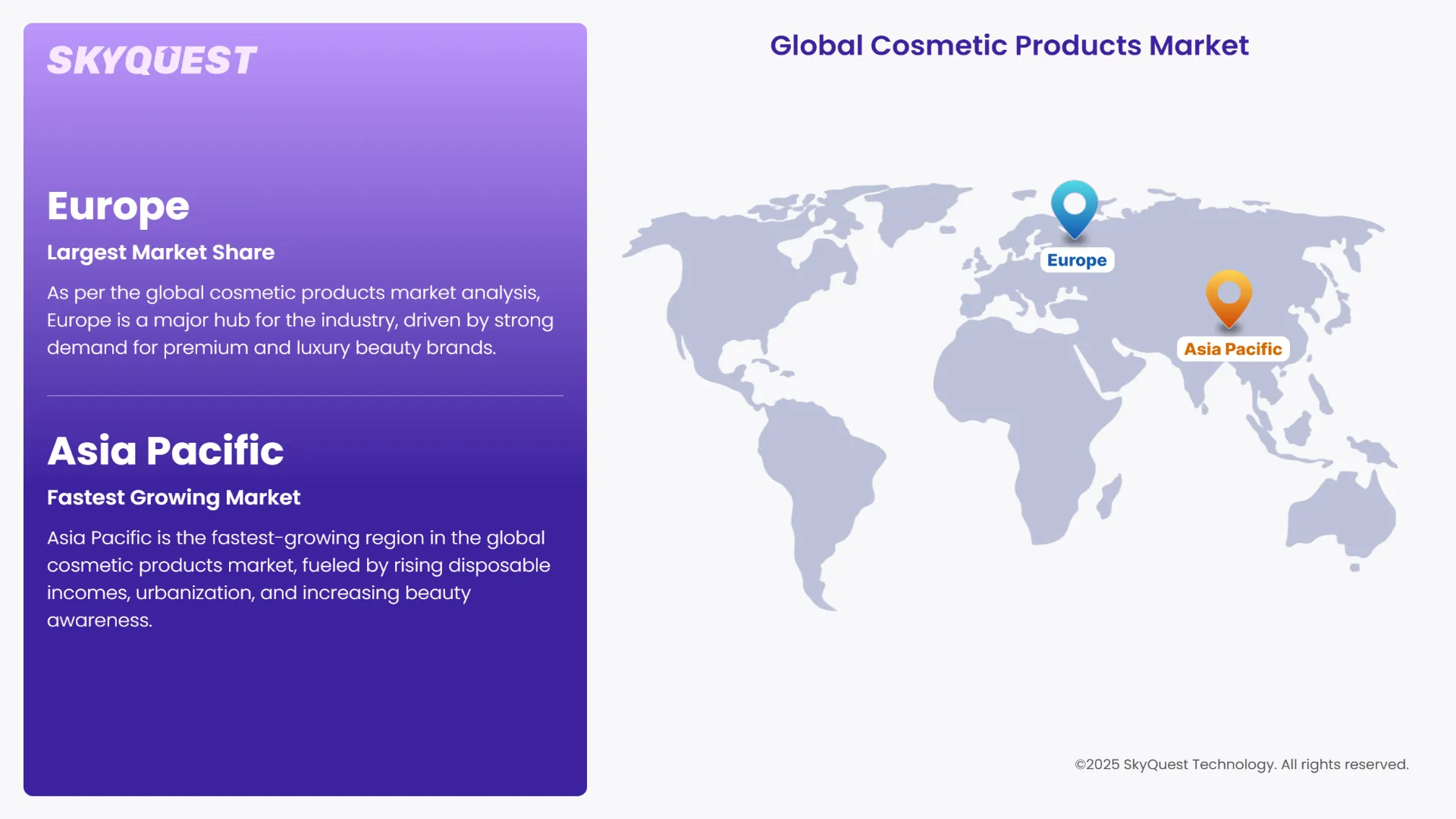 Cosmetic Products Market Geographical Analysis