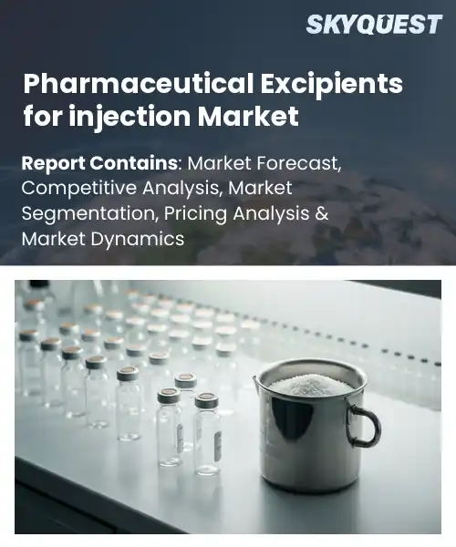 Pharmaceutical Excipients for injection Market