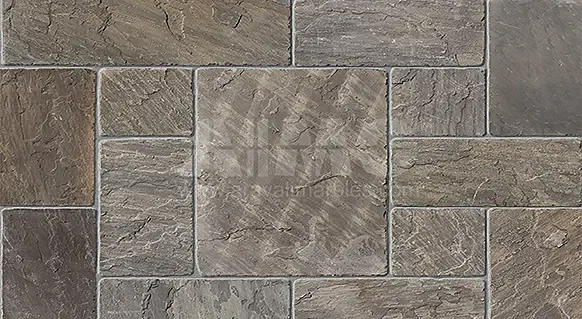 Sagar Black Indian Sandstone Paving