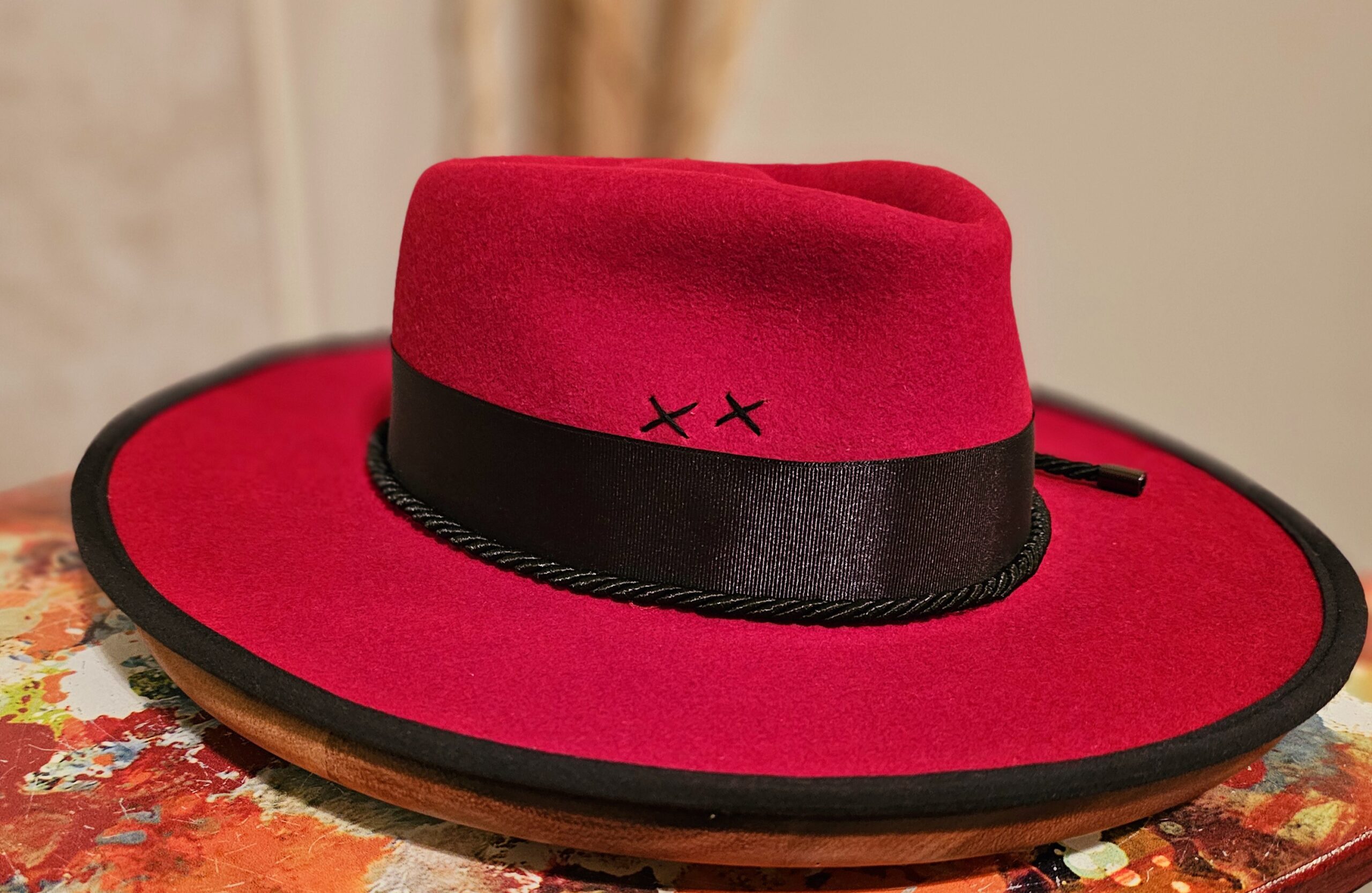 Black sits well on Red