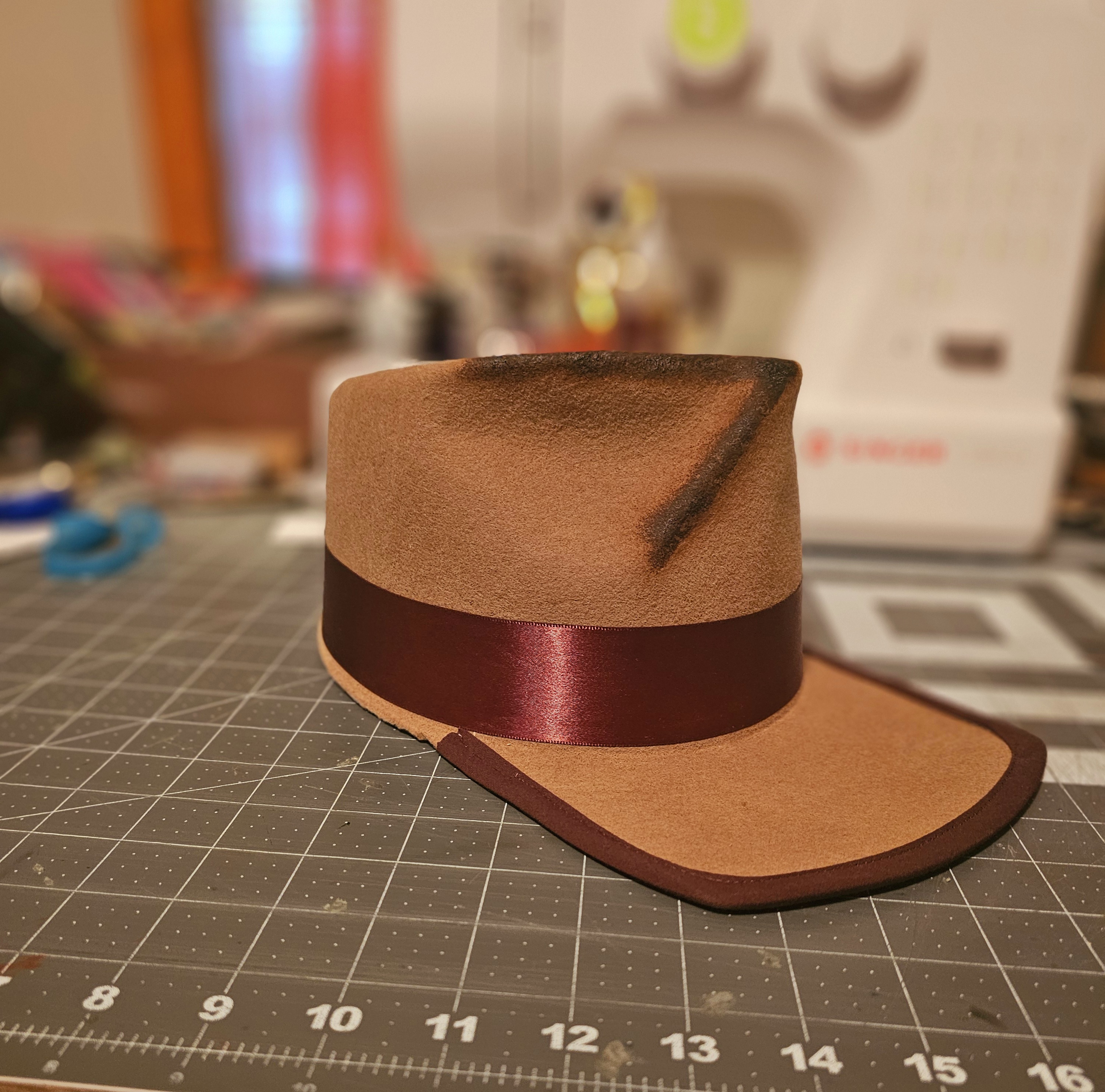 Khaki Fedora Cap