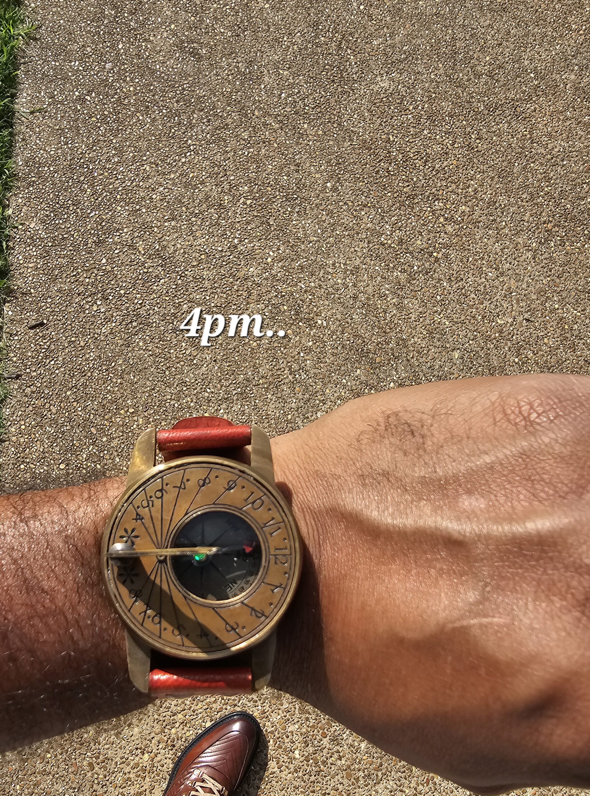 Sundial Compass Watch