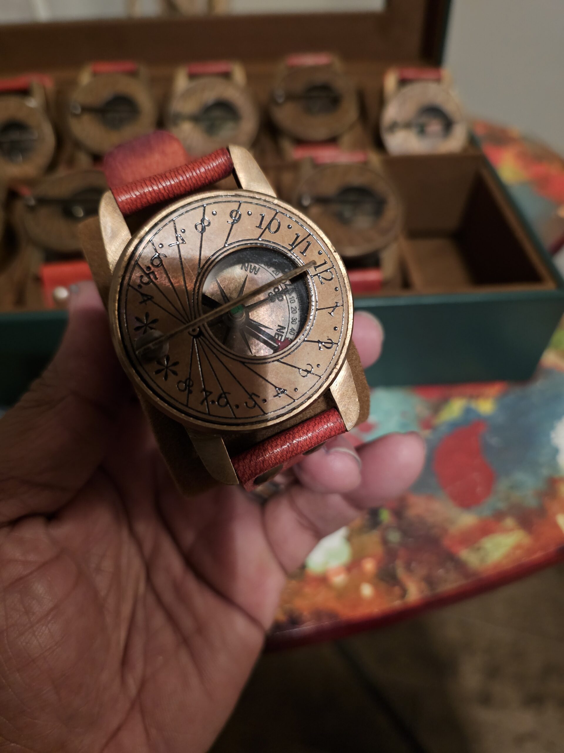 Sundial Compass Watch