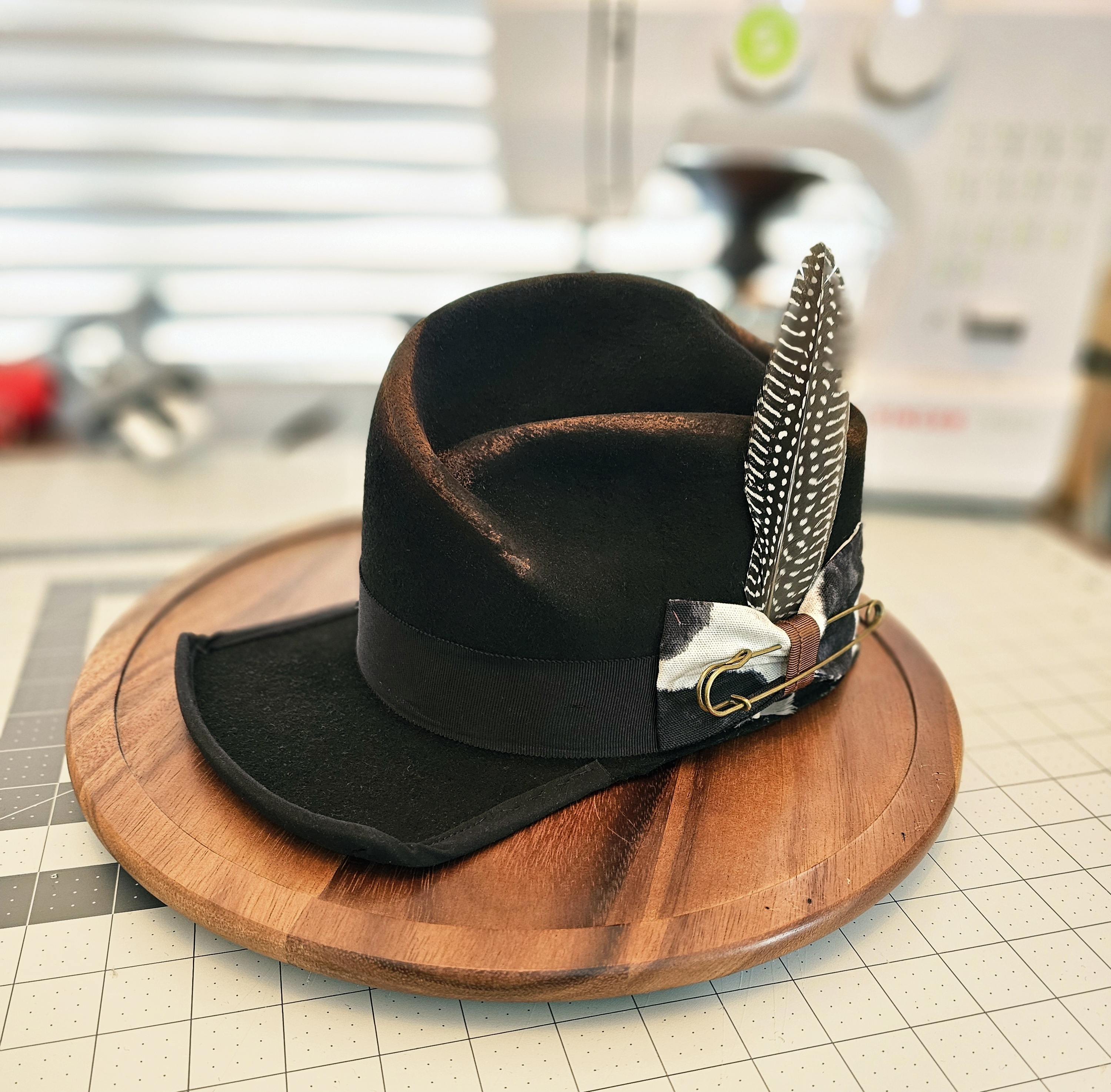 Black Fedora Cap