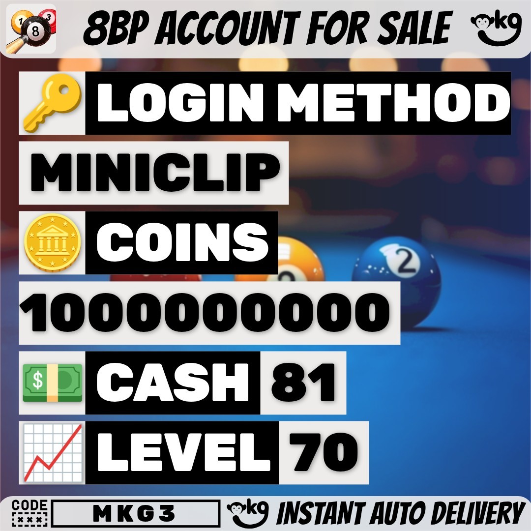 (IOS/Android/Miniclip/Facebook) 8 Ball Pool Account – Berlin Ring Level 70 1B Coins Maxed 6 Cues (IOS/Android/Miniclip/Facebook) 8 Ball Pool Account – Berlin Ring Level 70 1B Coins Maxed 6 Cues