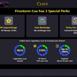 (IOS/Android/Miniclip/Facebook) 8 Ball Pool Account – VIP Tier Diamond 1 Billions Coin 19/20 Legendary Cues 6 Maxed Cues Archon Cue