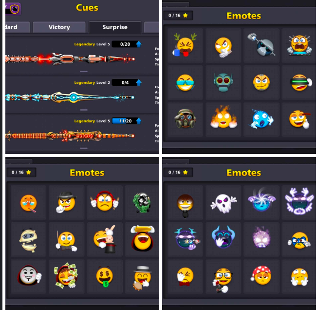 (IOS/Android/Miniclip/Facebook) 8 Ball Pool Account – 3 Billion Coin 5x Cue Max 20/20 Legendary Cues Cash: 2000 VIP: Diamond MINICLIP LOGINS