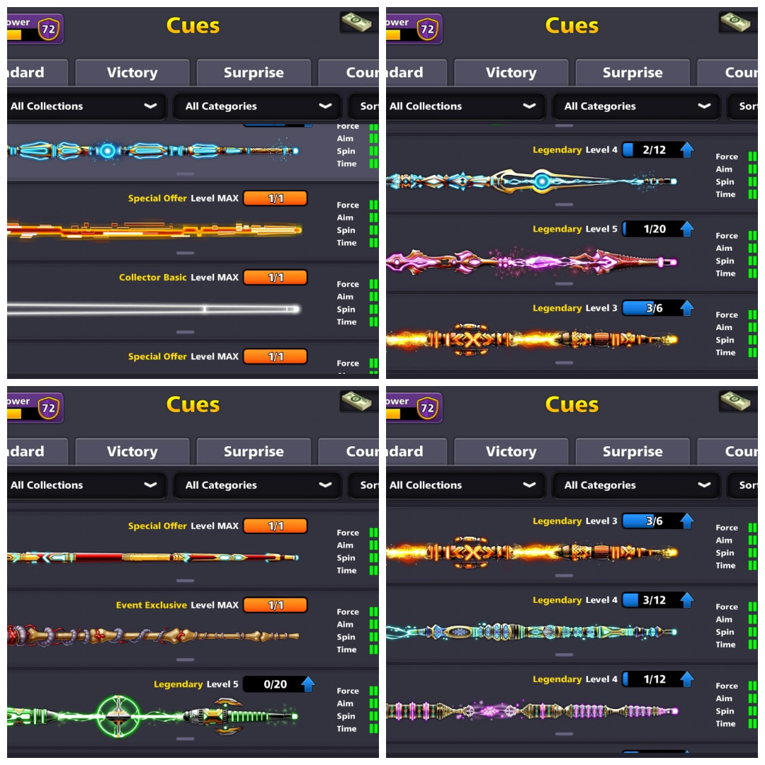 (IOS/Android/Miniclip/Facebook) 8 Ball Pool Account – 44 BILLION Coins 73 CCP 20 LEGENDARY CUES 5 CUES MAXED Emerald VIP