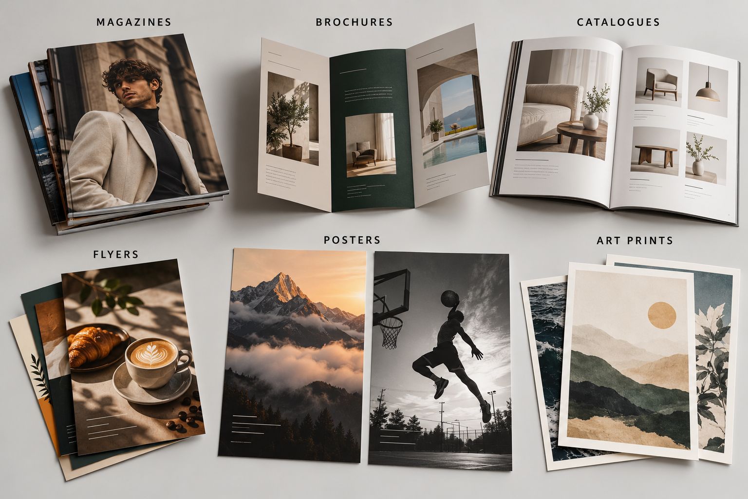 Coated paper for printing