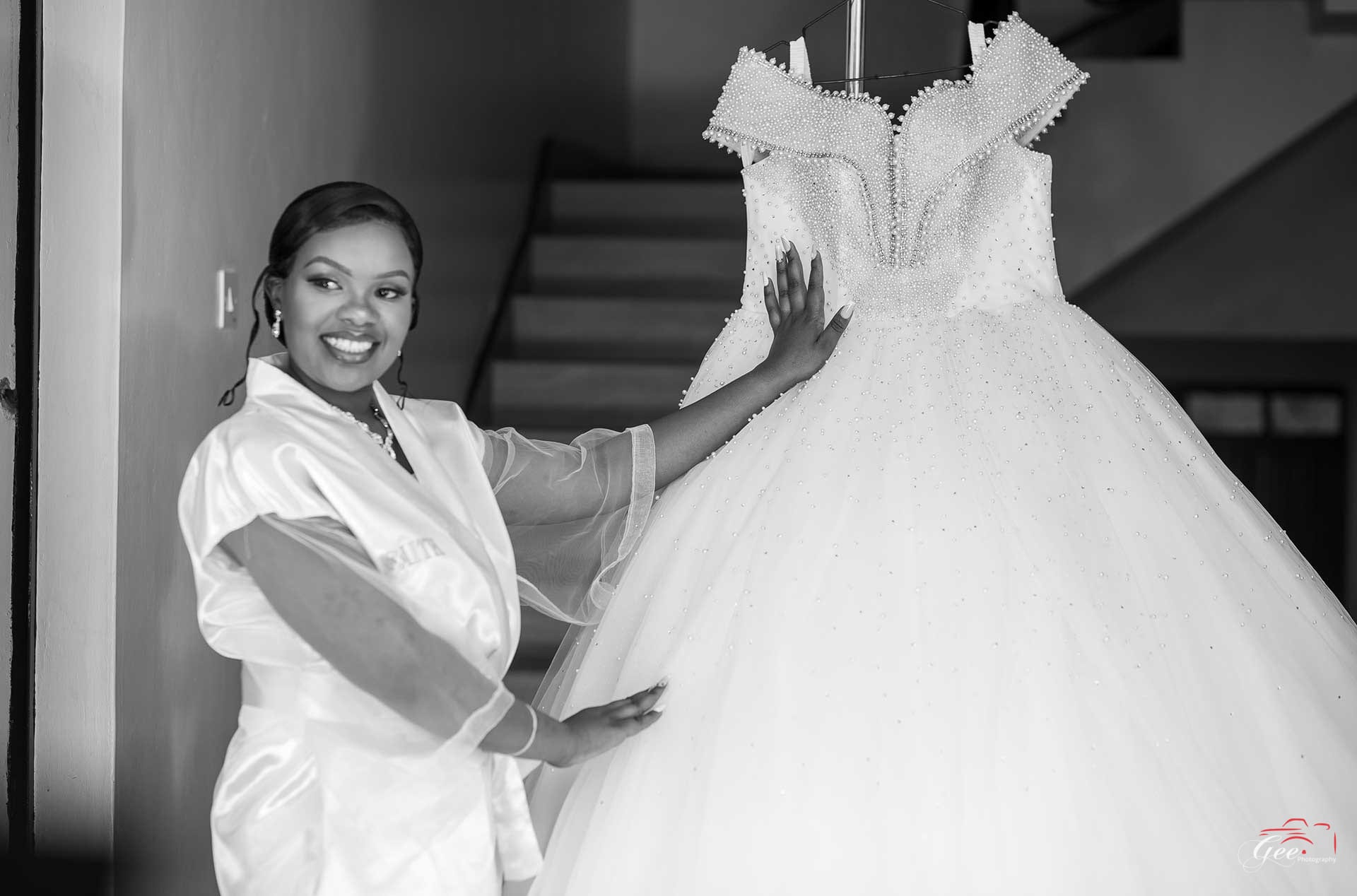 bride with dress