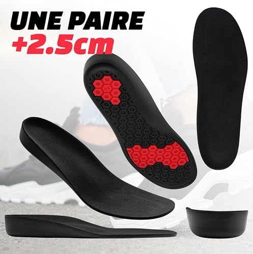 Vue 6 de Semelles Rehaussantes Hommes Cm