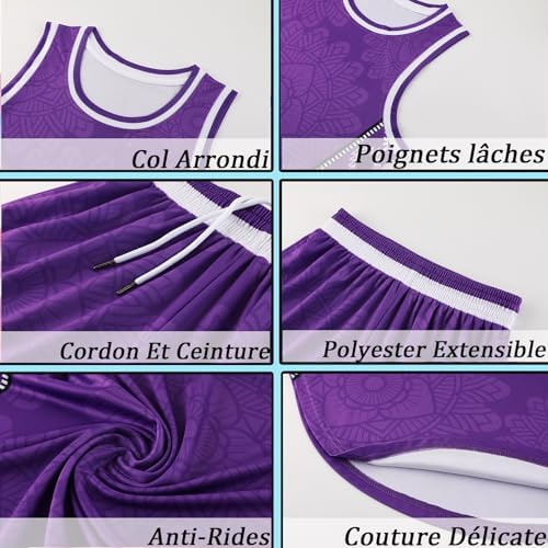 Vue 4 de Maillot De Basket Personnalise