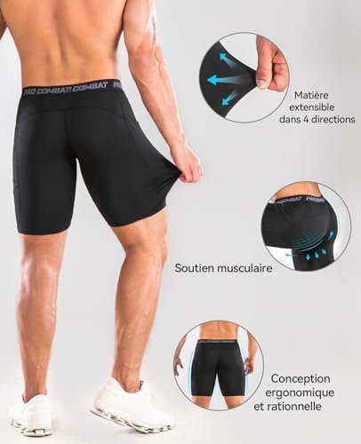 Vue 4 de Pieces Short Running Homme