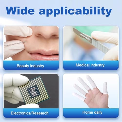 Vue 5 de Pcs Doigtiers En Latex