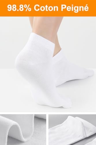 Vue 4 de Coton Chaussettes Orteils