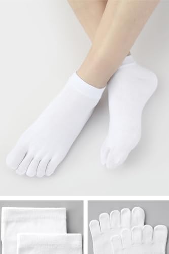 Vue 5 de Coton Chaussettes Orteils