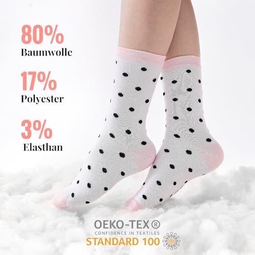 Vue 2 de Paires Chaussettes Femme Coton