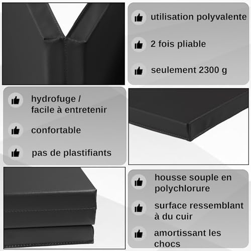 Vue 5 de Alpidex Tapis Dexercice Pliable