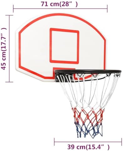 Vue 2 de Vidaxl Panneau De Basketball