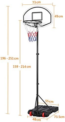 Vue 4 de Yaheetech Panier De Basket