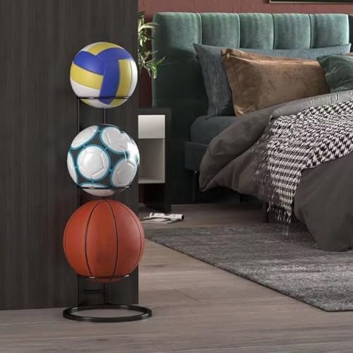 Vue 4 de Support Ballon Foot Rangement