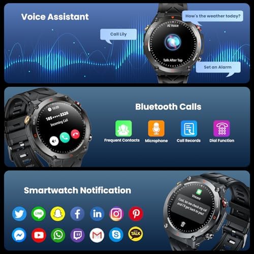 Vue 6 de Gps Montre Connectee Homme