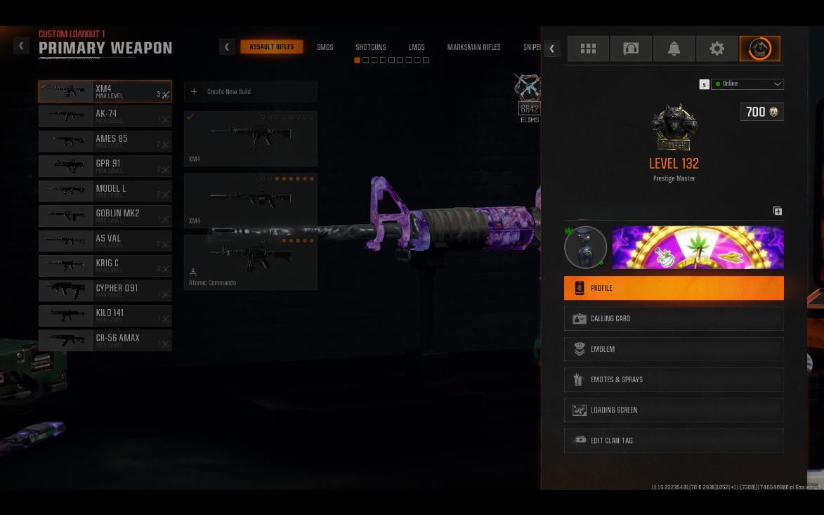 [ 50× Dark Matter 33× Nebula ] 1,200+ Camos Unlocked Prestige Master LVL 130 50+ Maxed BO6 Guns 20+ Operator Skins Full Access PC/XBOX/PSN