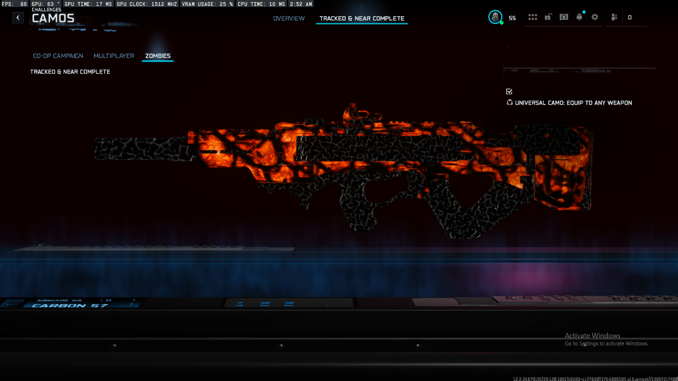 🔥 BO7 🔥🌌 Infestation Camo 🌌 450+ Camos 🦈 Prestige 1 Level 55 Maxed ⚙️ All Guns Unlocked 🦾 15+ Operators 🔐 Full Access 🌍 Steam • Battle.net • Xbox • PSN