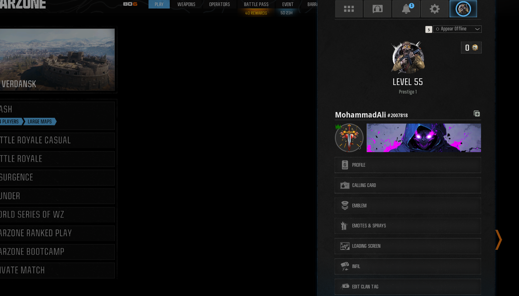 🔥 OG COD Account MW2 & MW3 All Guns Maxed 🔫 BO6 ARs & SMGs Maxed 🧨 Prestige 1 🏆 Rare Cards & Camos 🎟️ 50 Operators 👤 Full Access 🔐 Linkable: PC/XBOX/PSN