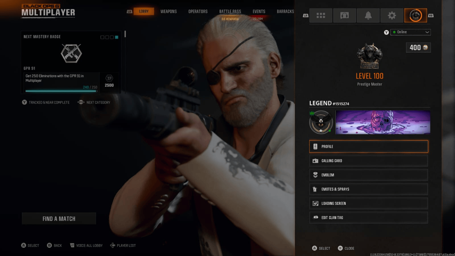 BO6 Prestige Master Lvl 100 Dark Matter 50 Wins 525 Camos Ranked Ready Full Access Linkable: Steam • Battle.net • PSN • Xbox Warzone 4