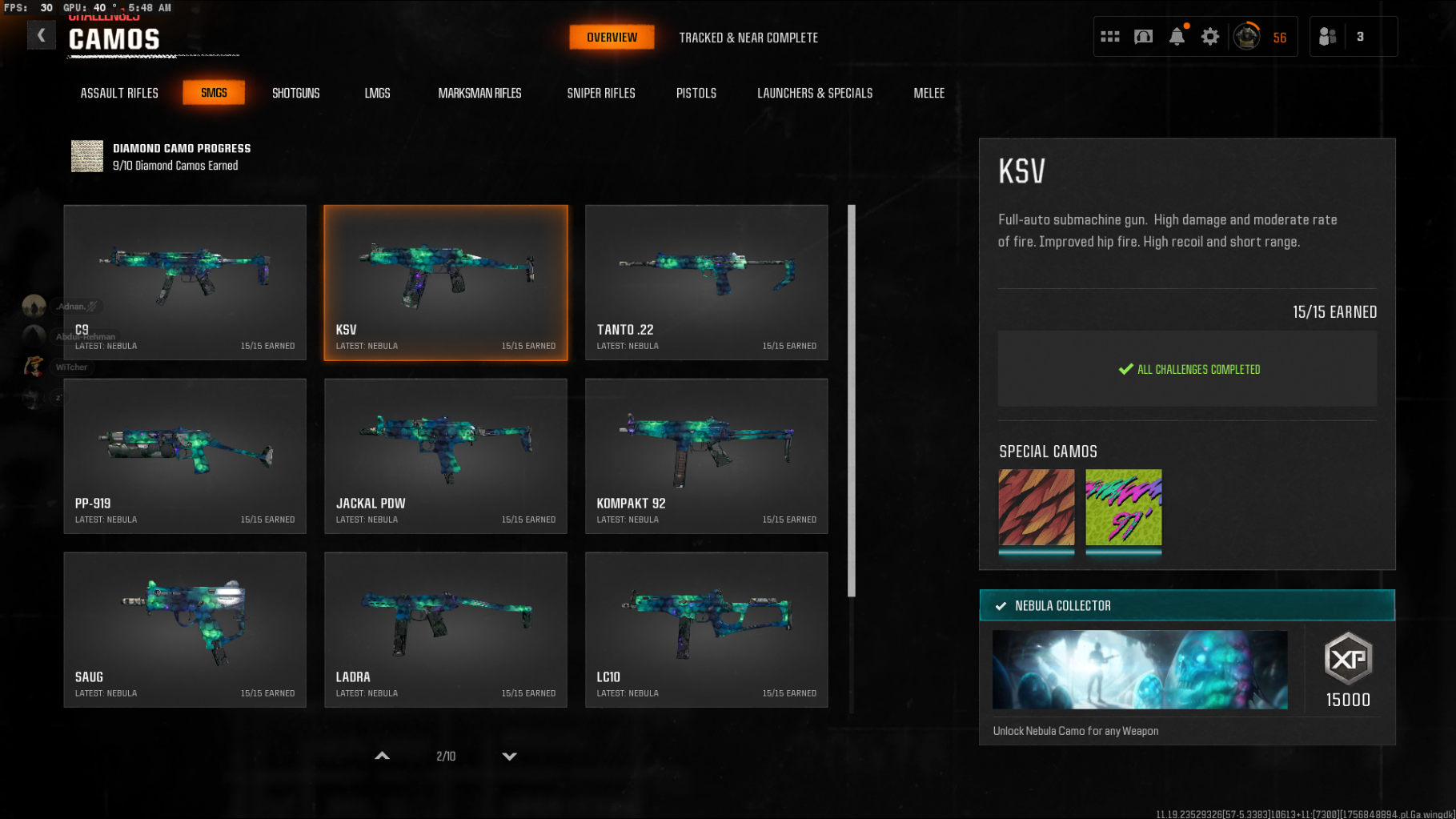 🔥 Level 56 Prestige Master 🪐 Nebula Camo 🌈 600 Total Camos ⚡ Ranked Ready 🎯 17 Operators 🎮 All Weapons Unlocked 🔑 Full Access 🌍 Linkable : PC/XBOX/PSN