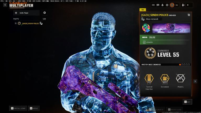 Dark Matter legit 33 BO6 Prestige 1 [55] Diamond Dark Spine Gold Works on Steam/PSN/Bnet/Xbox Instant Delivery