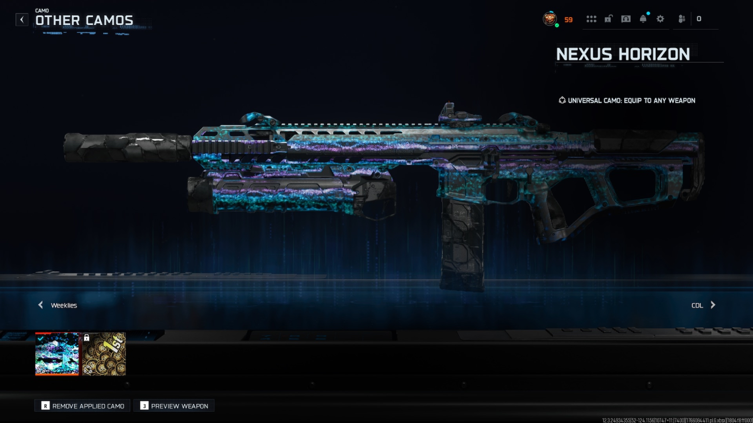 🏆 BO7 🏆 Nexus Horizon ✨ Prestige Master ✨ Singularity 🧿 Infestation 🧪 Apocalypse ☄️ Genesis 🌿 1800 Camos 🔫 All Guns Maxed 🚀 Full Access 🔗 Linkable