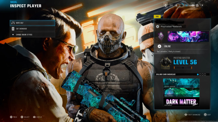 🪖 Abyss ✦ Dark Matter ✦ Nebula🎖️ Prestige Master 🗡️ 56 Guns Maxed 🎟️ S4 & S5 BlackCell Bought ⚡ 39 Blueprints 🕹️ Linkable to PC/XBOX/PSN