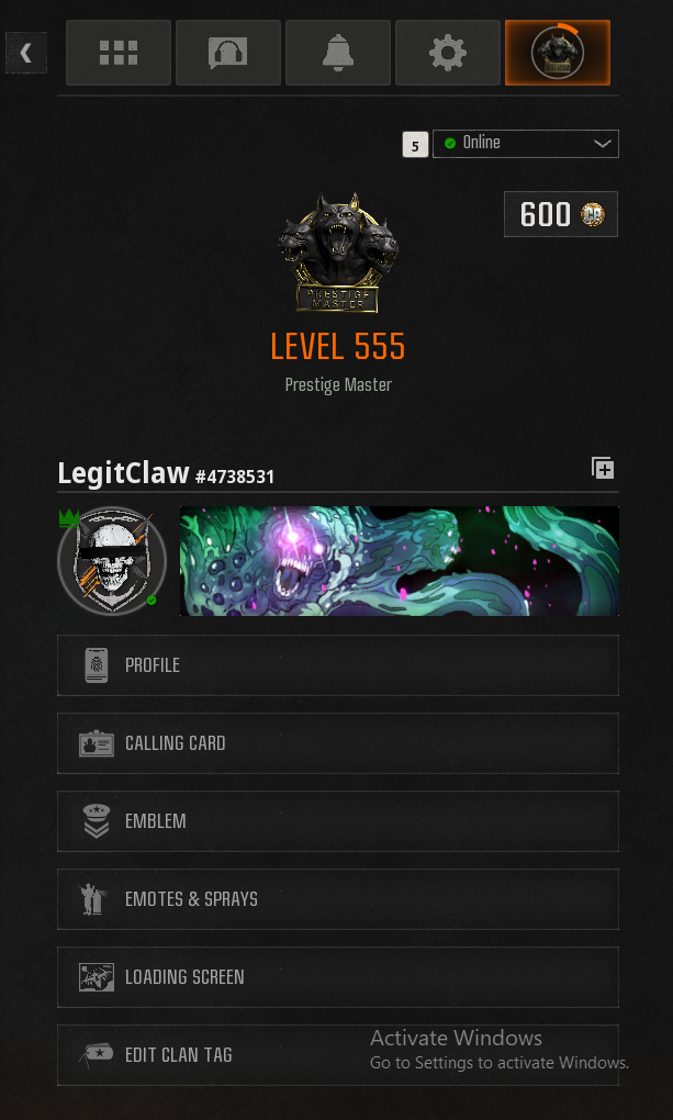 ✨ Nebula Camo 🧬 Prestige Master 555 ⚙️ 30 Maxed Guns 🧑‍🚀 17 Operators 🆗 Legit Unlock 🎴 110 Calling Cards 💰 600 CP 🗝️ Full Access 🌎 Steam PSN Xbox BNET