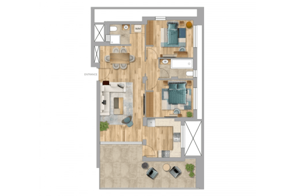 MIR Residences: Квартира No.102