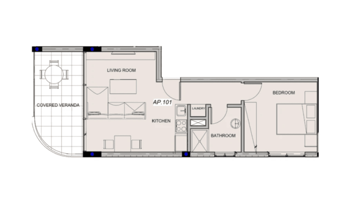 Homer Residences: Квартира 101 