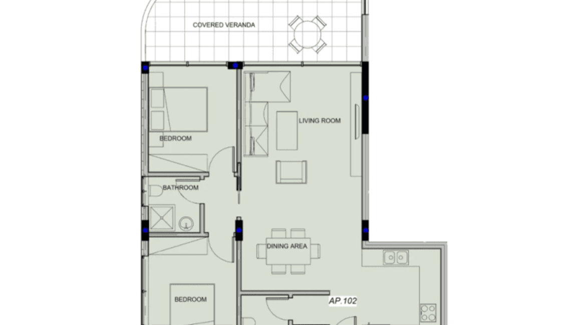 Homer Residences: Квартира 102 