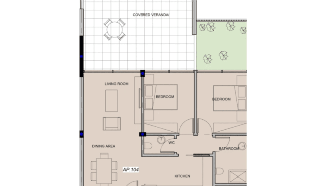 Homer Residences: Apartment 104
