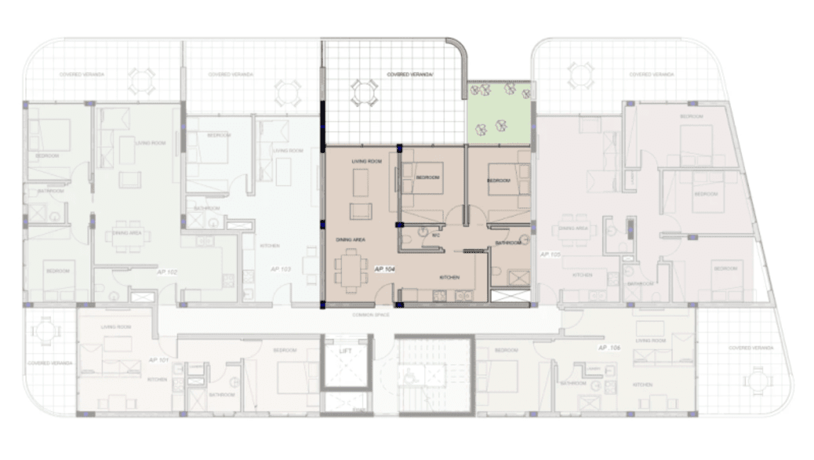 Homer Residences: Apartment 104