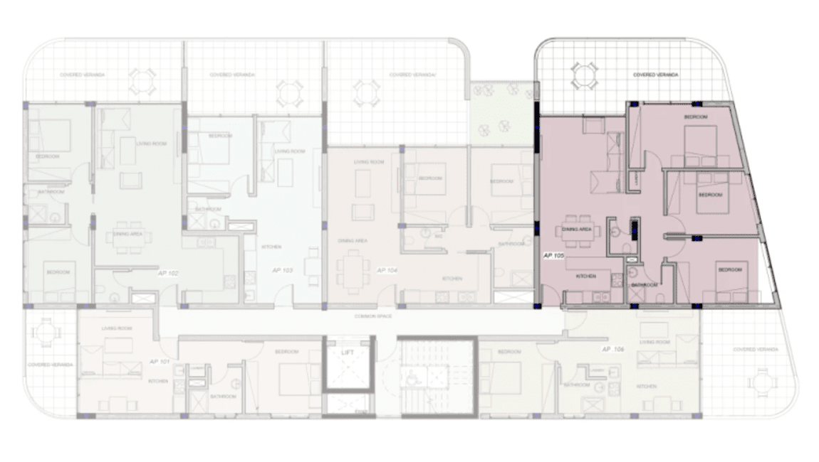 Homer Residences: Квартира 105 