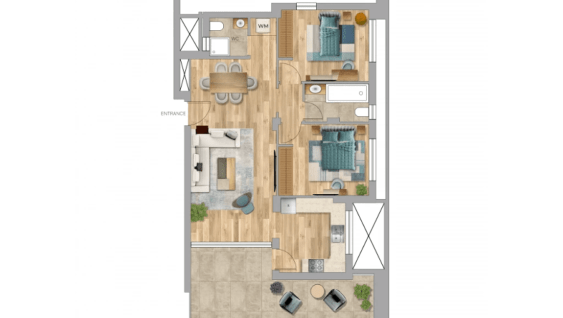 MIR Residences: Квартира No.102
