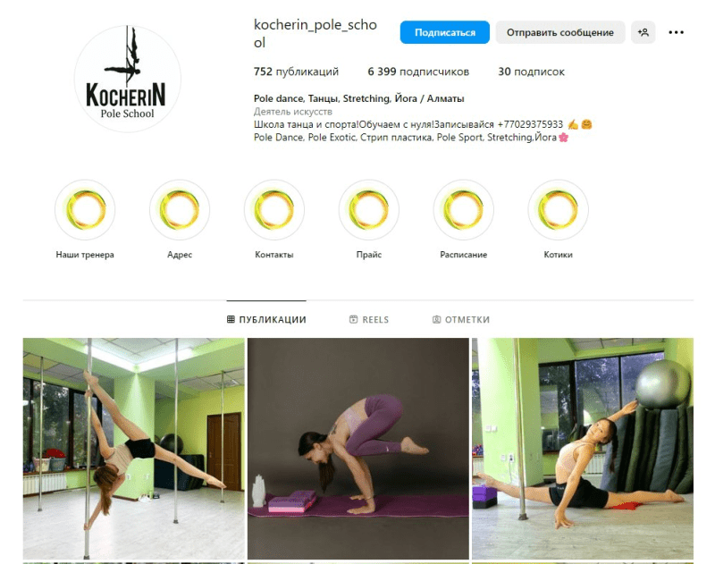 Школа спорта и танца на пилоне "Kocherin Pole School"