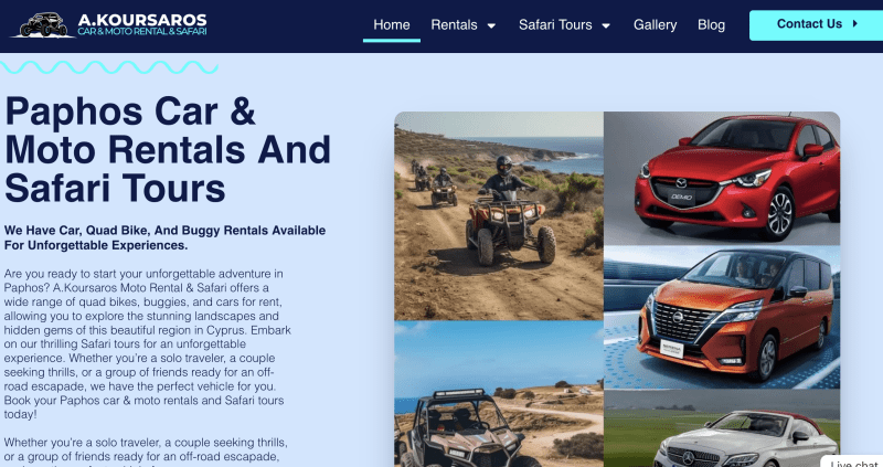 At A.Kourasaros Moto & Car Rentals