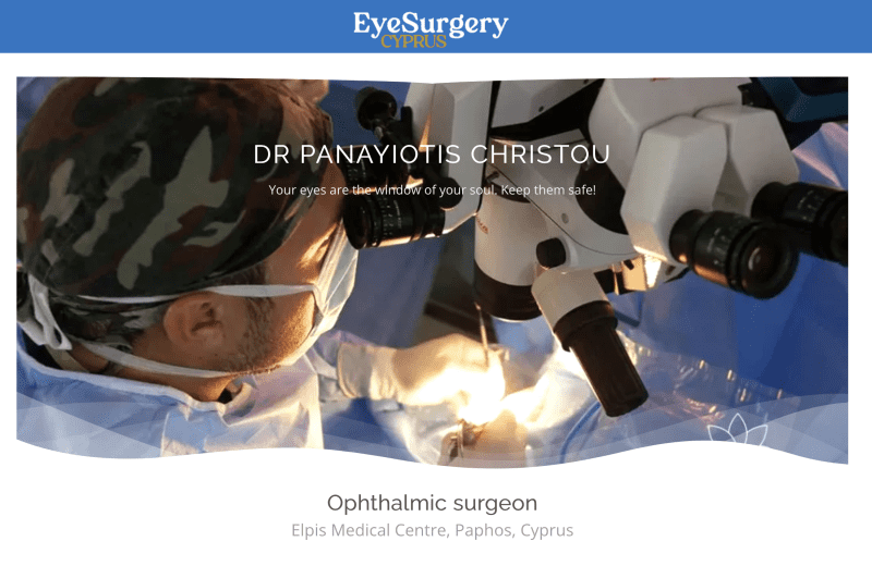 Dr. Panayiotis Christou - Ophthalmic Surgeon - Elpis Medical Centre